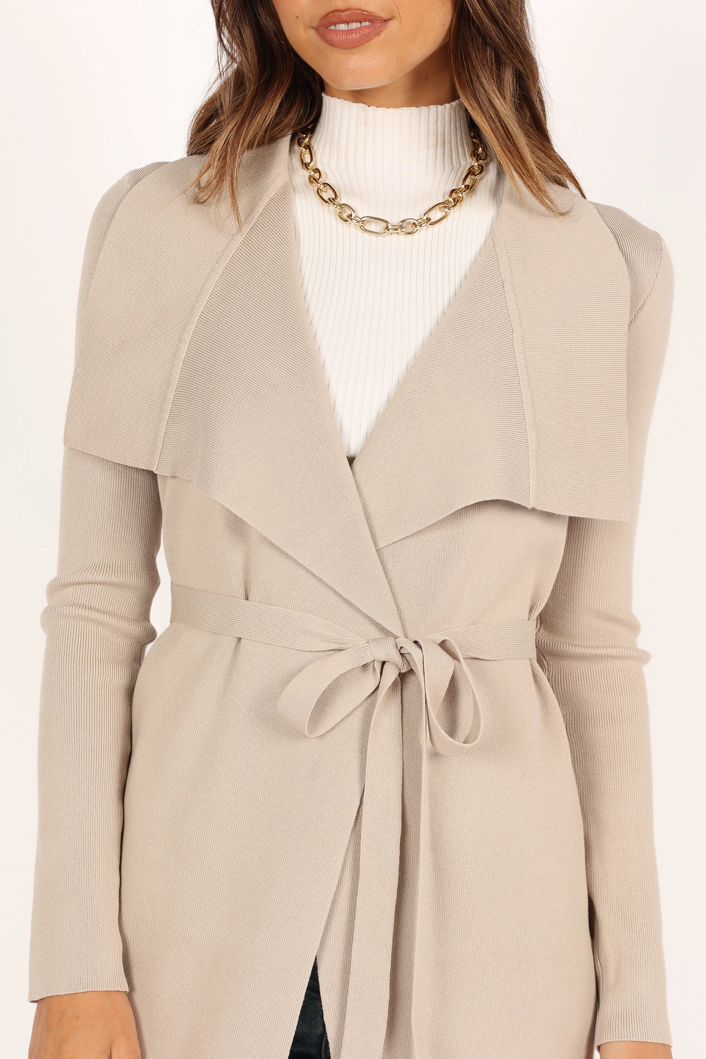 Audrina Cardigan - Stone Go-To Look Fresh Season