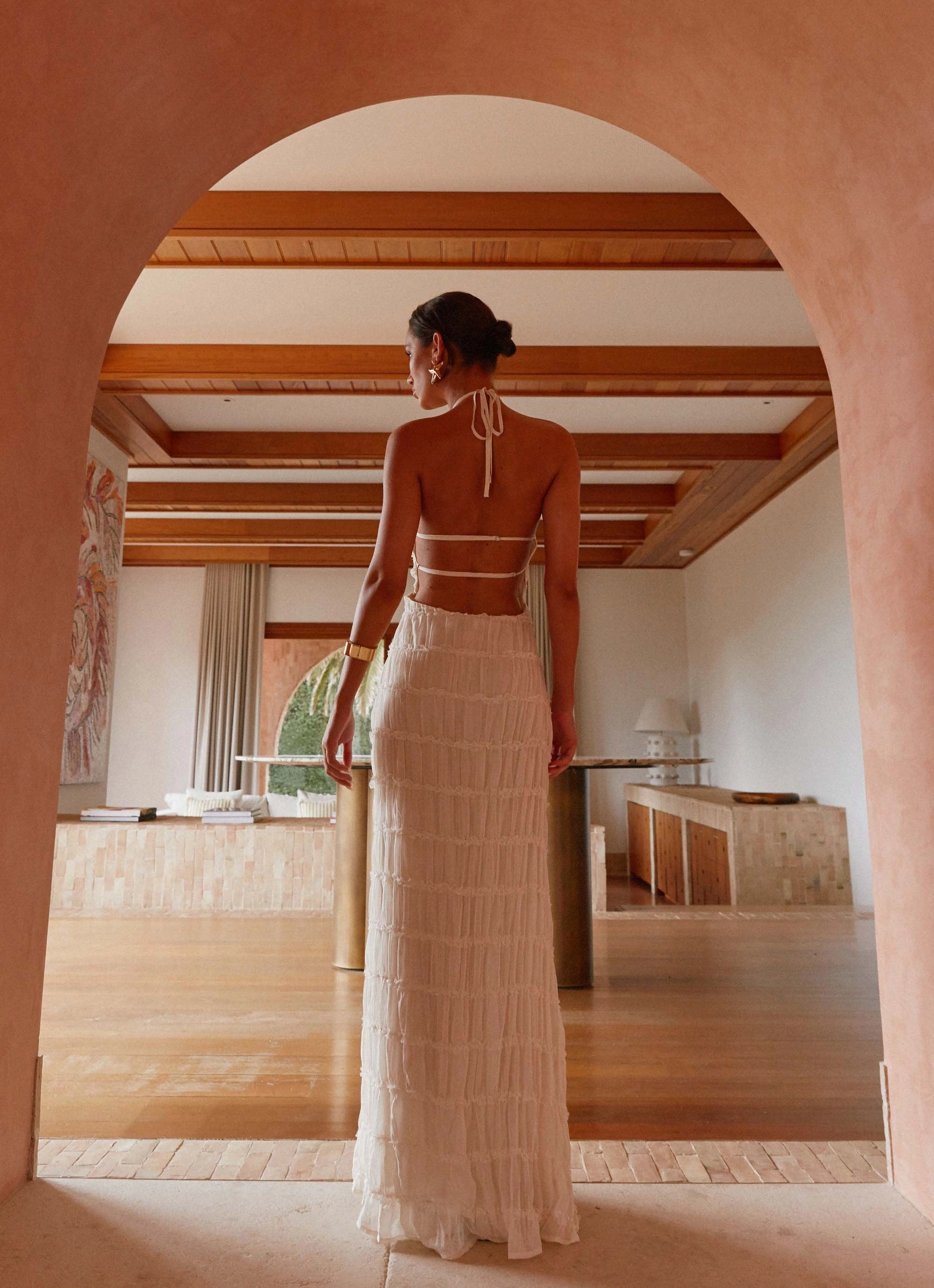 Aullie Maxi Dress - Ivory Unique Cut