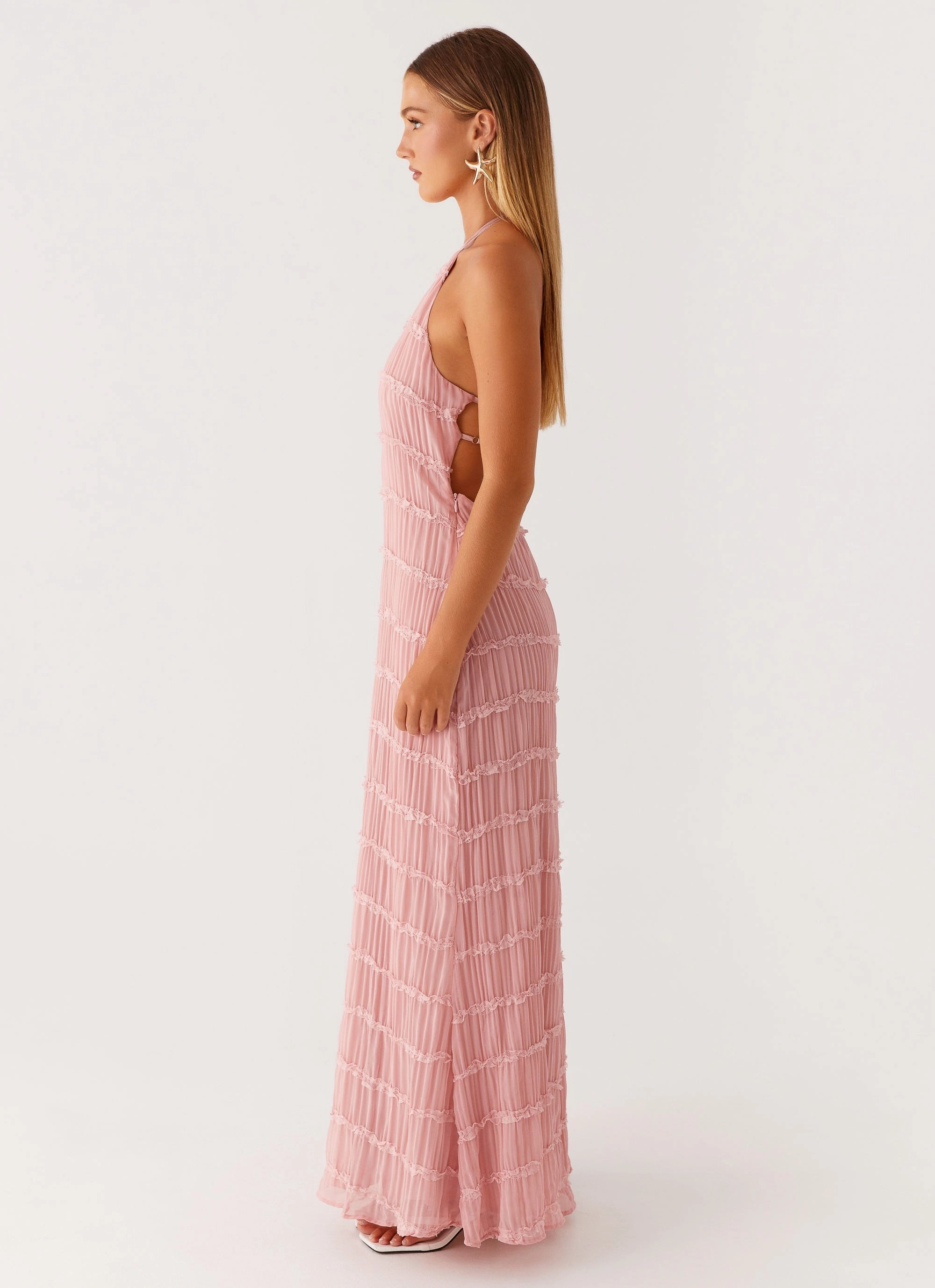 Aullie Maxi Dress - Pink Pretty Glow