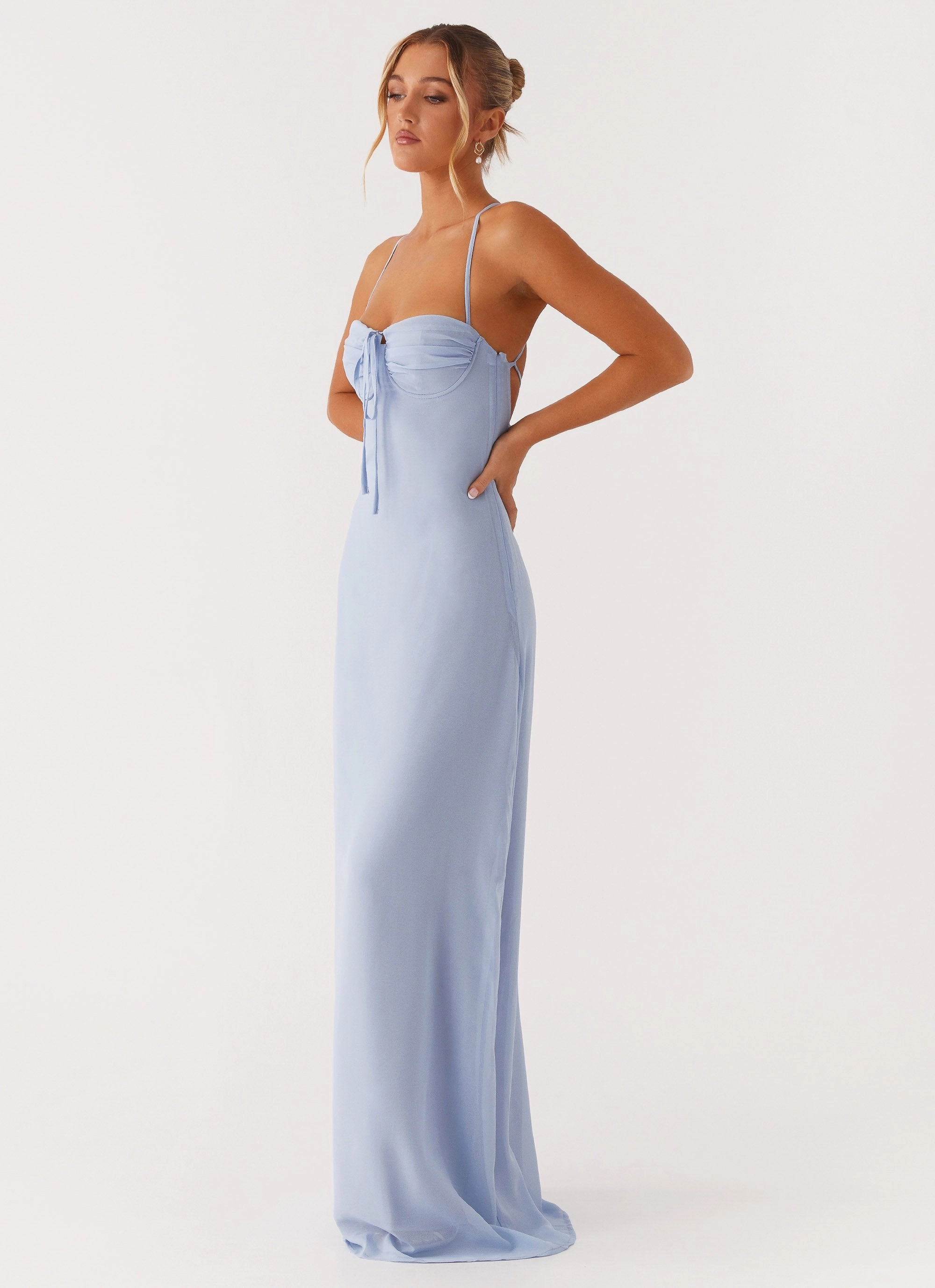 Relax Feel Euro Ease Aveline Bustier Maxi Dress - Blue