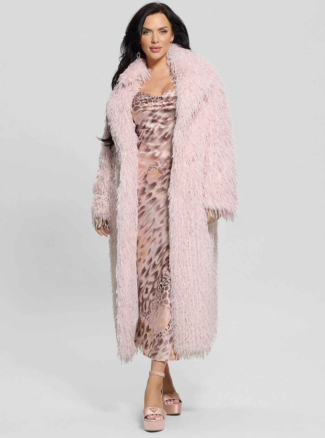 Go Anywhere Wear Pink Fenix Faux Fur Coat
