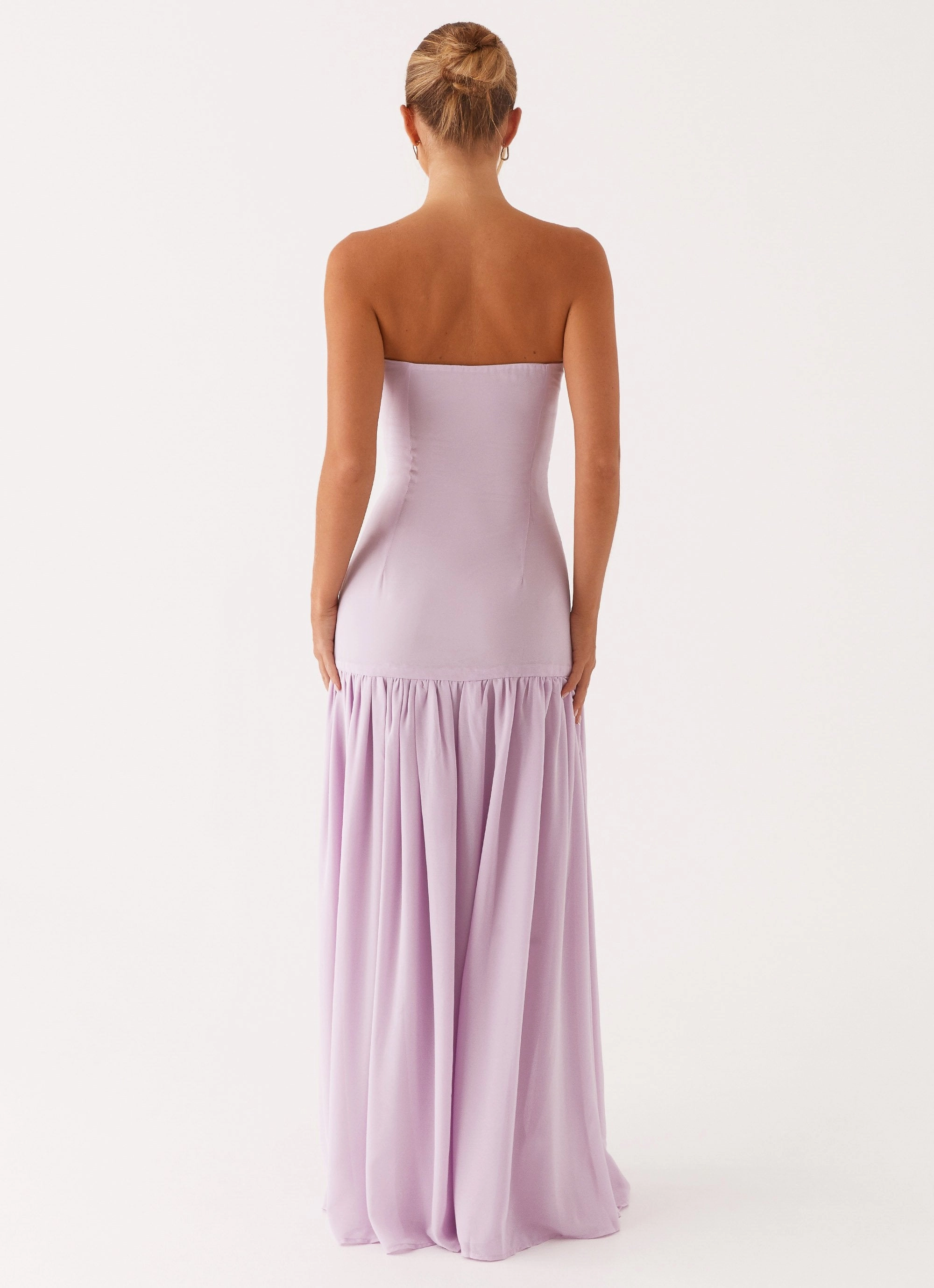 Eden Strapless Maxi Dress - Lilac Perfect Fit Look
