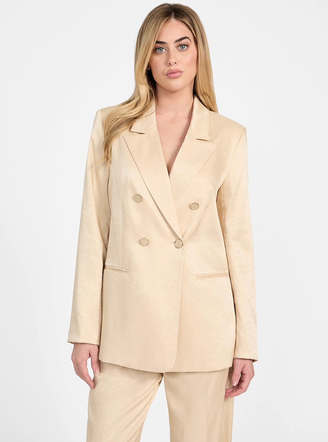 HiddenPockets Beige Camille Perfect Blazer