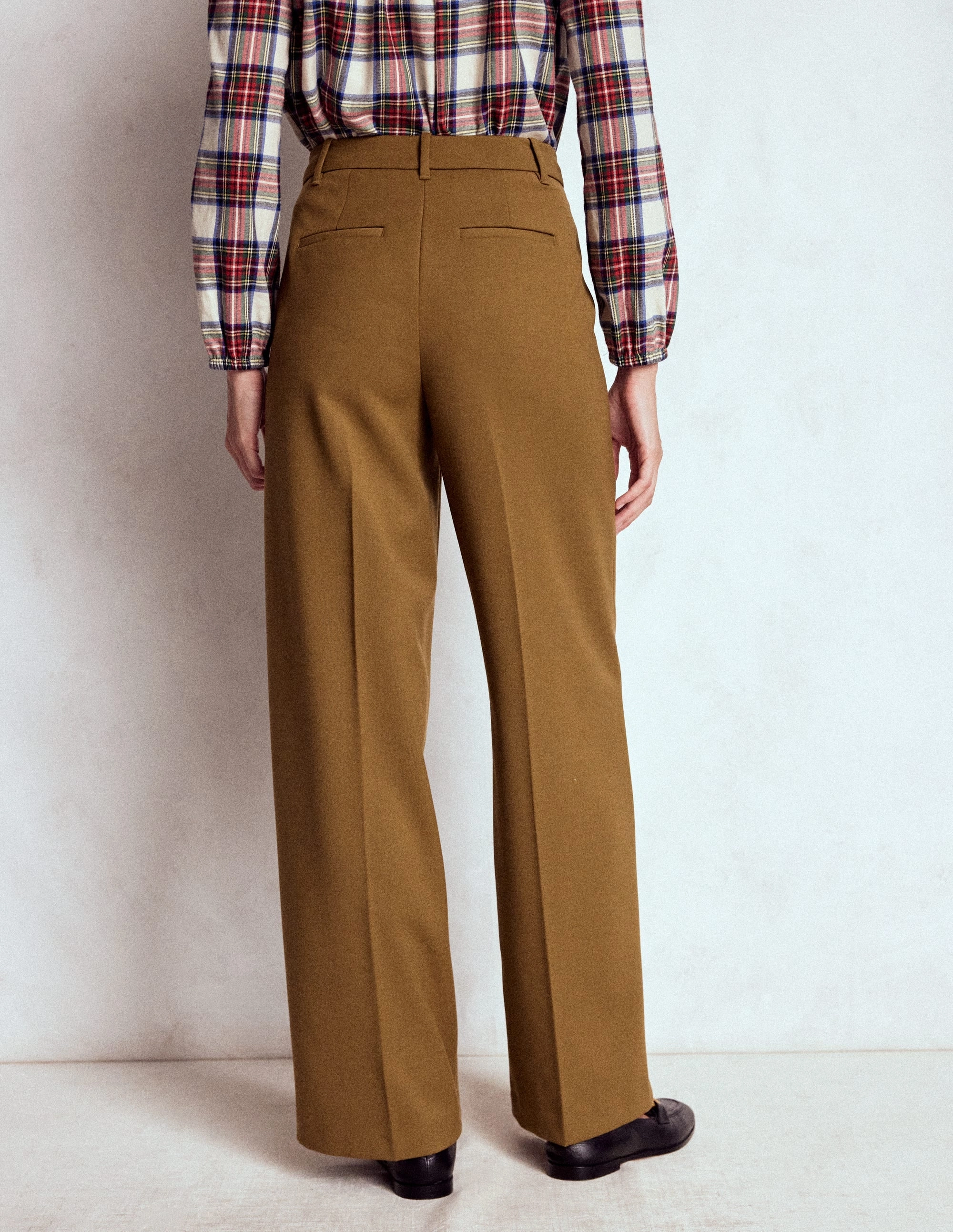 Multi Use Slip Resistant Belgravia Tailored Trousers-Tobacco