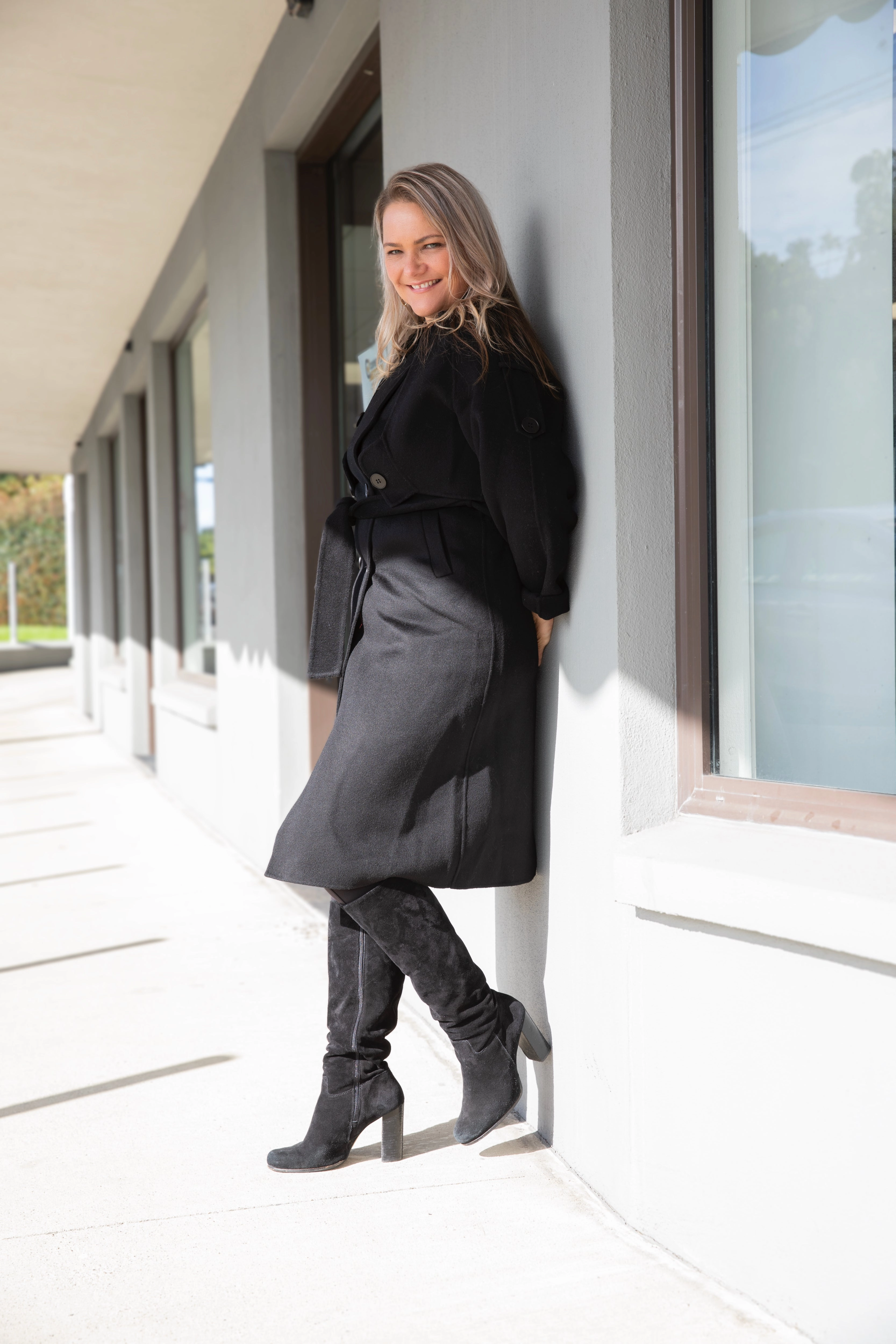 Birds of a Feather - BOAF113 Josie Wool Coat - Exclusive Stretch Material