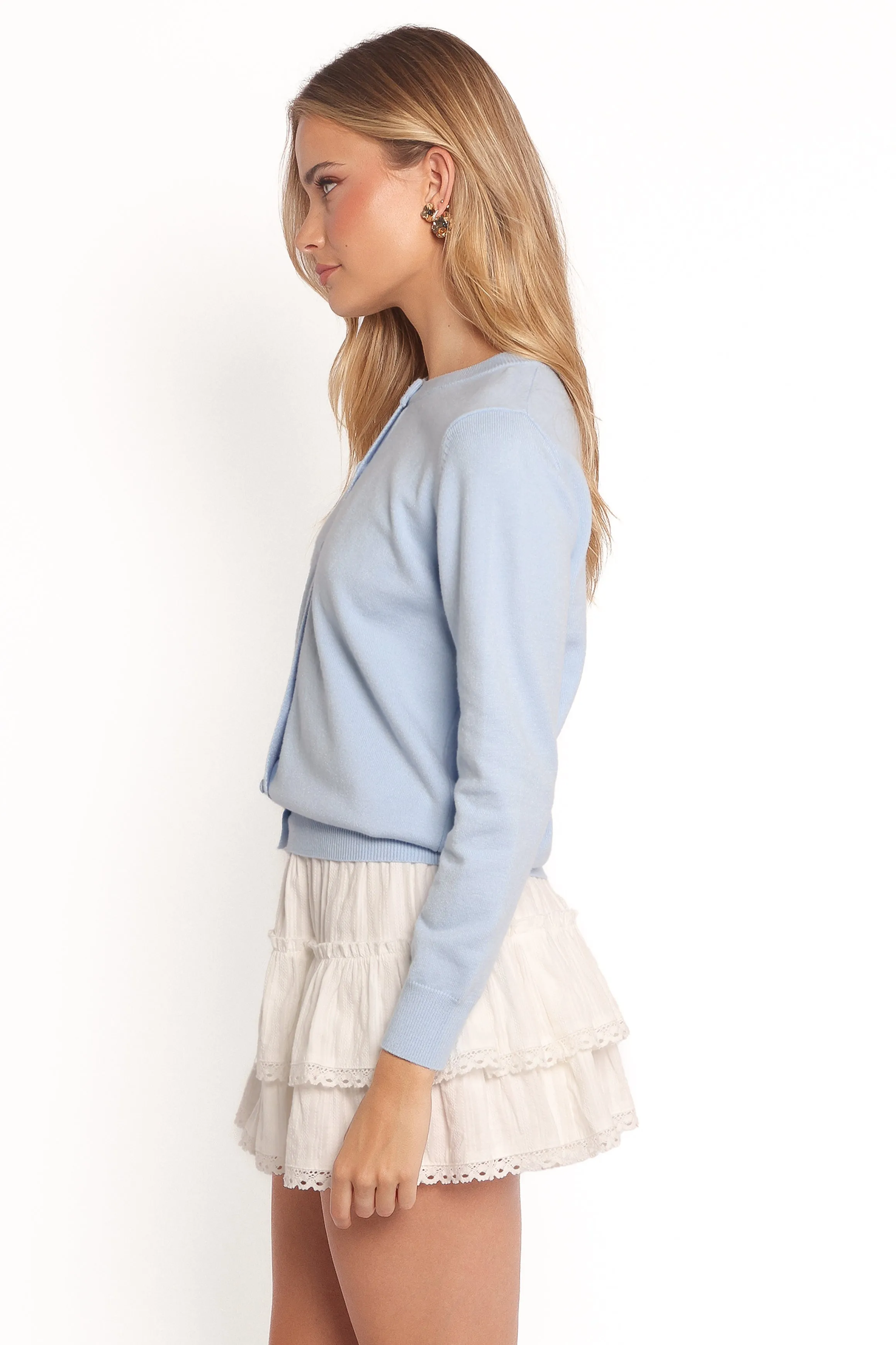 Chilly Days Temperature Regulating Knit Bliss Cardigan - Pale Blue