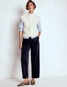 Comfy All-Day Weekend Comfort Bloomsbury Cord Trousers-NAVY