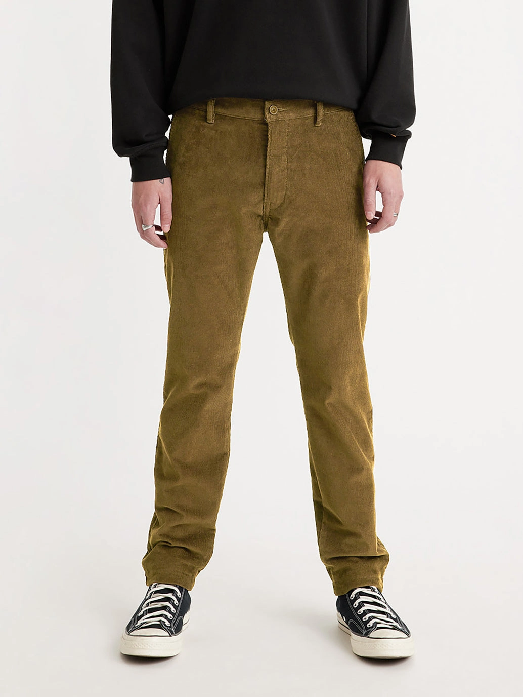 Zip-off legs Barrel Waist Men's Brown Slim Fit Chinos