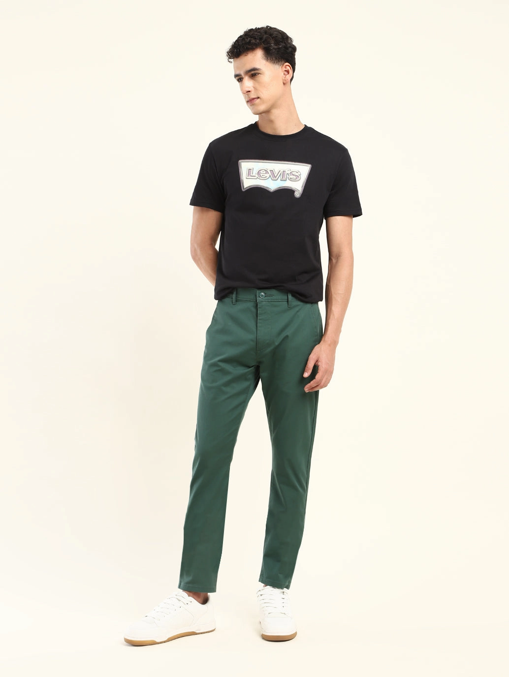 Men's 512 Slim Tapered Fit Green Chinos Active Layers