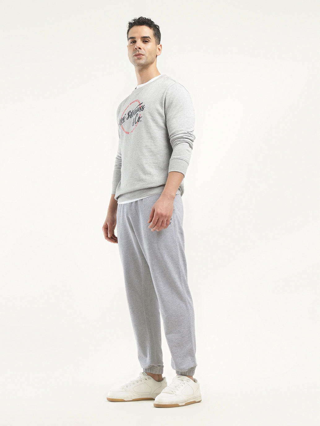 Men's Grey Regular Fit Joggers Odor Control Technology
