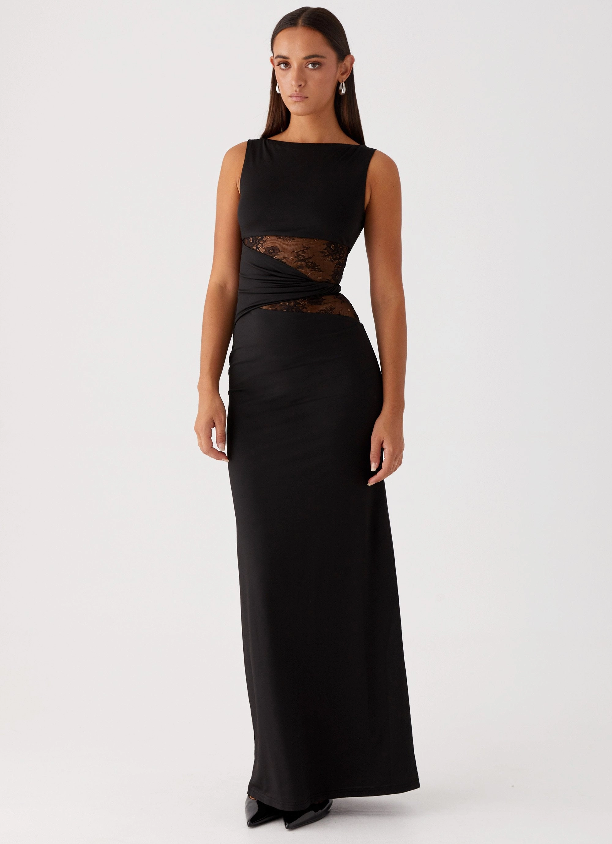 Karma Maxi Dress - Black Hidden-Pocket