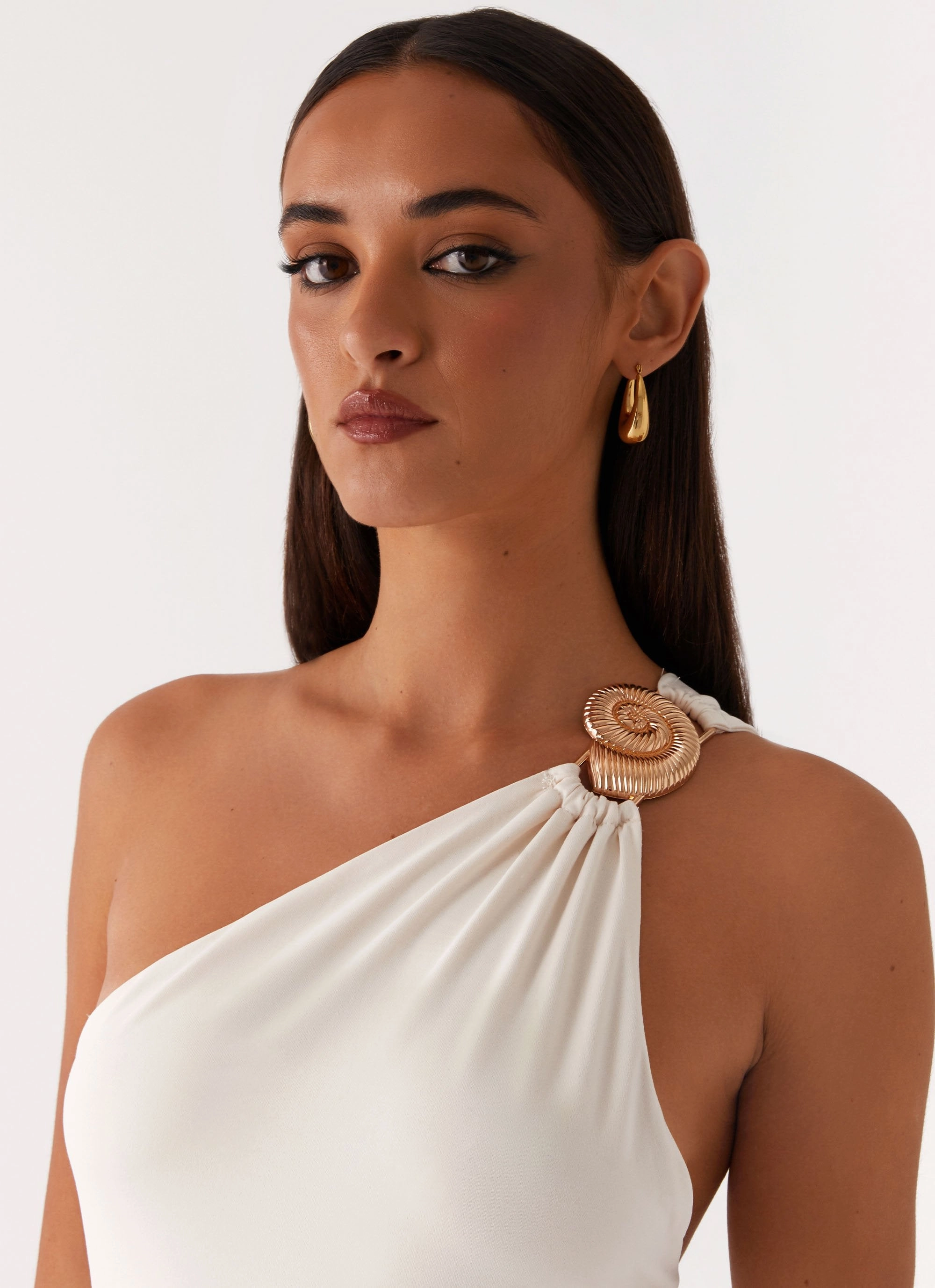 Soft Appearance Non-Pilling Infinity Maxi Dress - Ivory