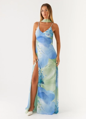 Sanctuary Maxi Dress - Flower Print Unique Cut Hot Now