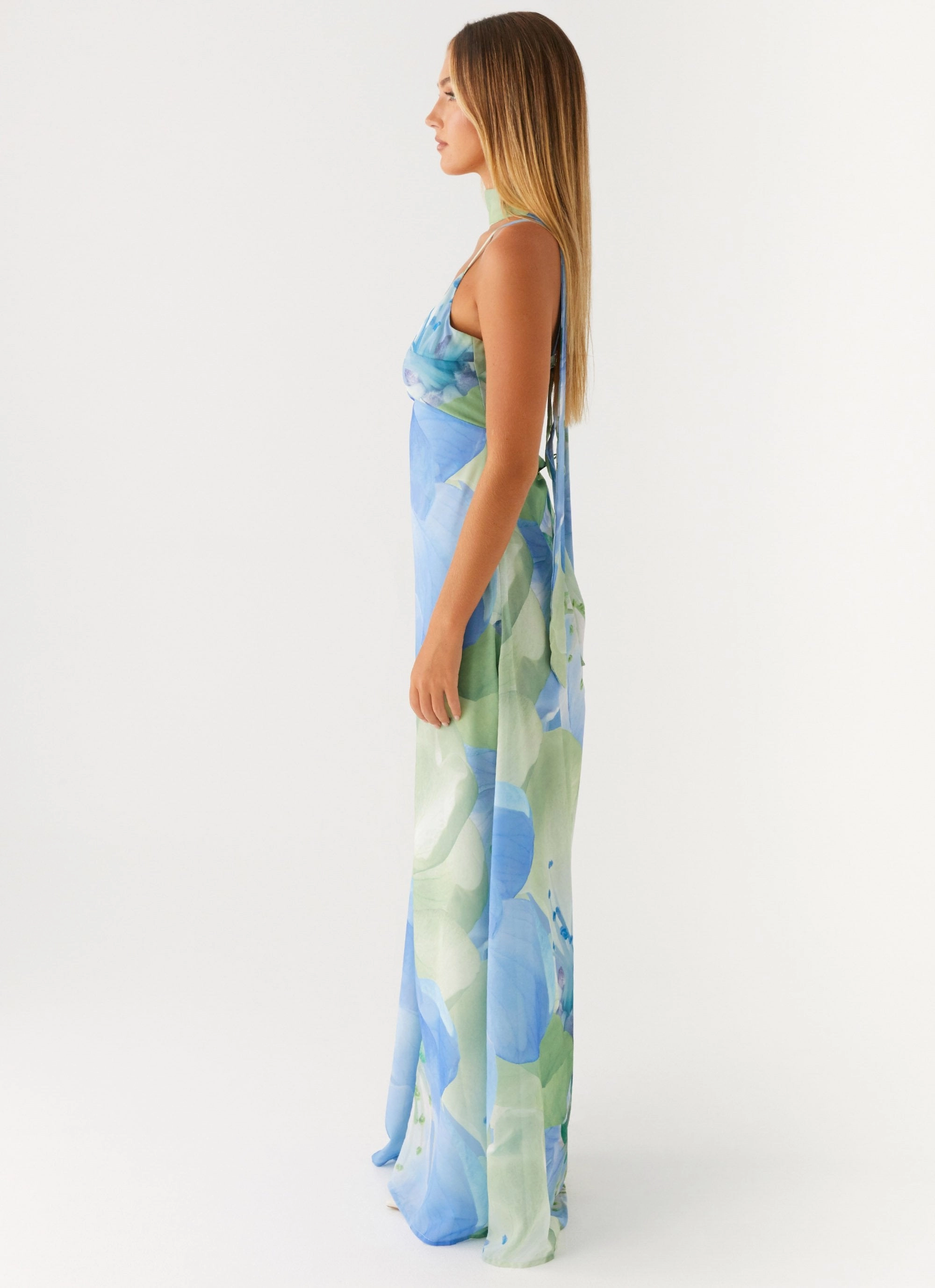 Sanctuary Maxi Dress - Flower Print Summer Soft Airy Movement