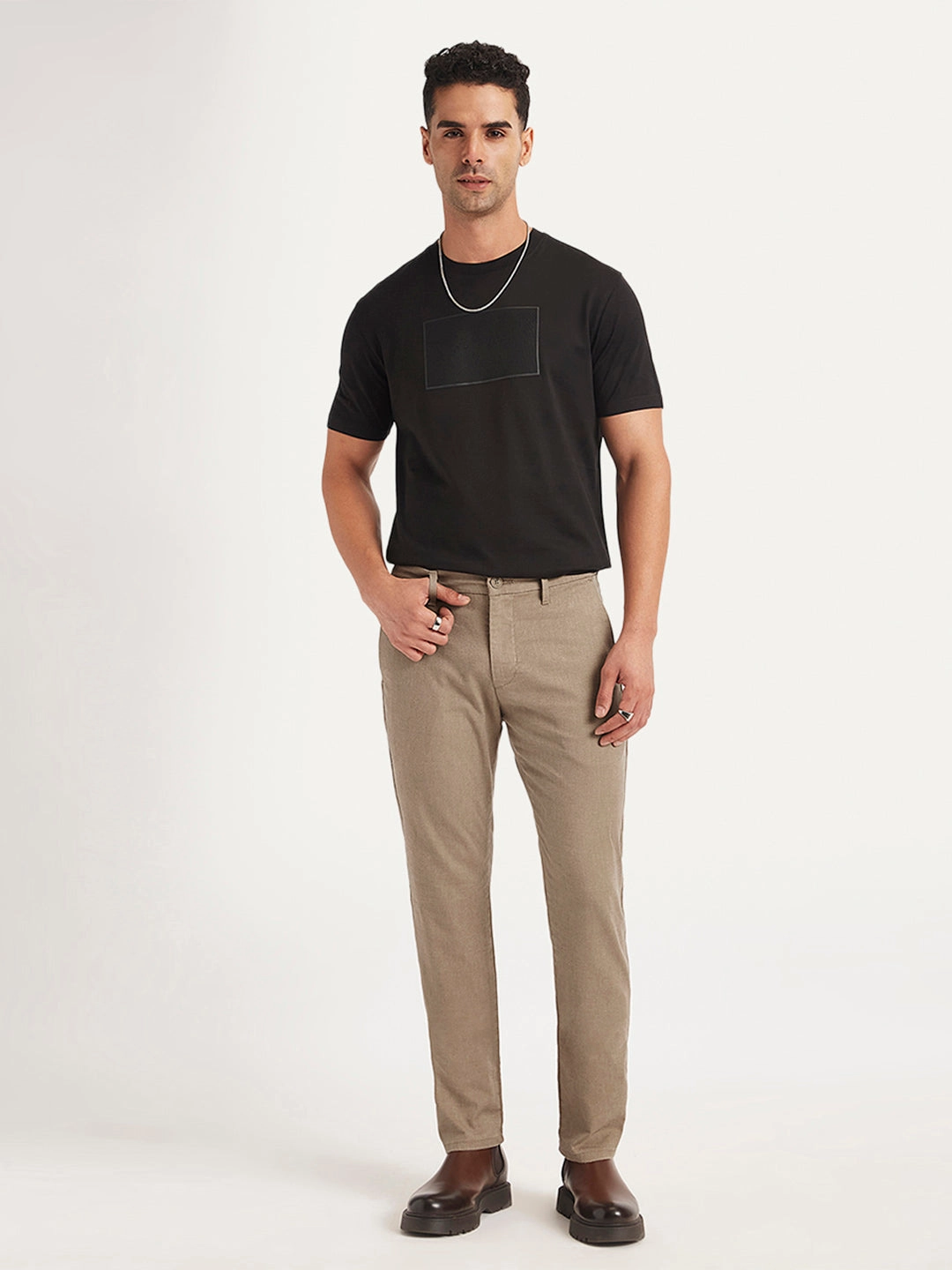 Comfortable Fit Wear Men's Redloop 511 Slim Fit Brown Trousers