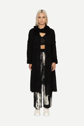 Bone and Arrow - 4418 Imani Cardigan Full Zip Closure Functional Piece