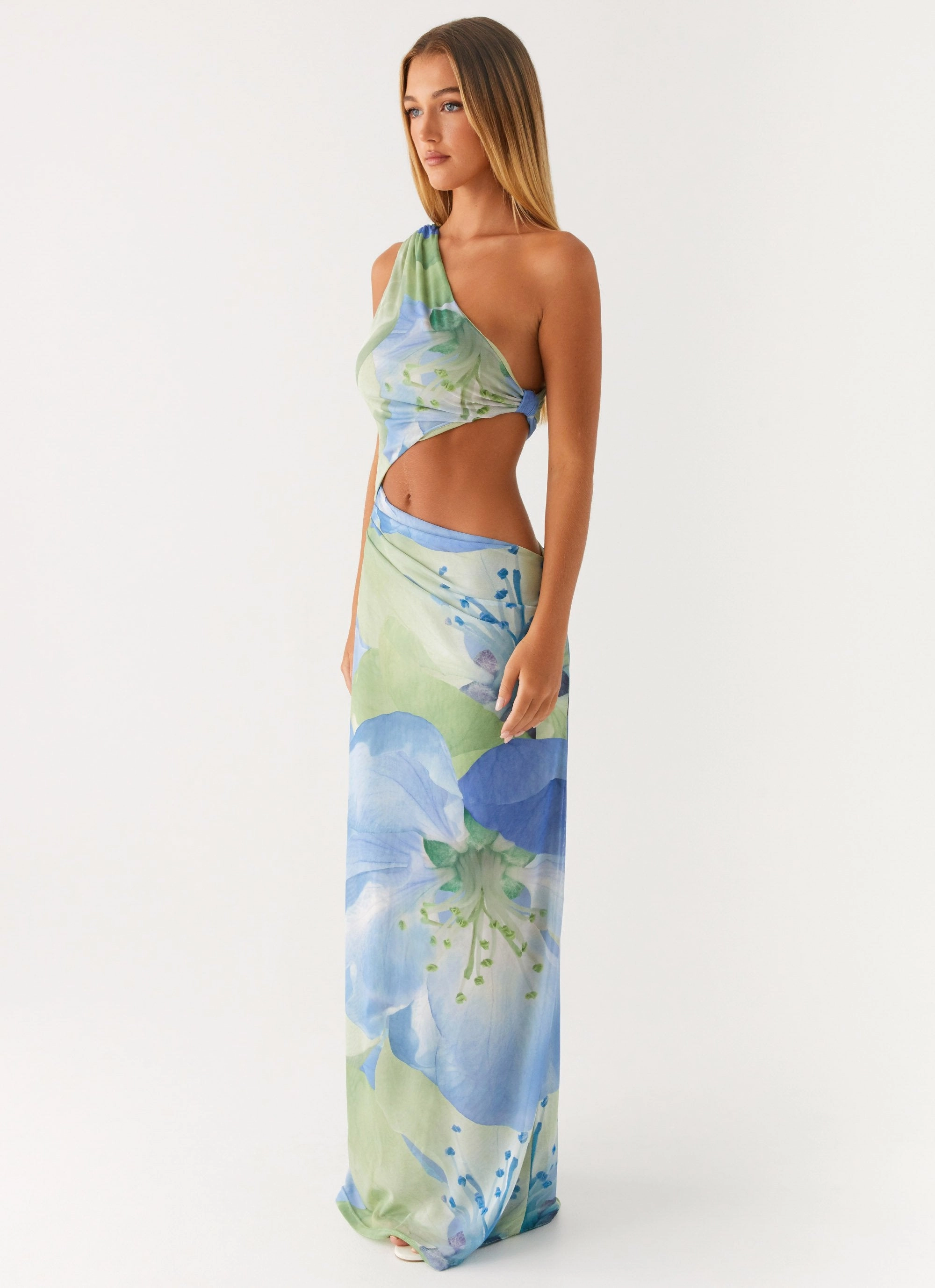 Wilder Maxi Dress - Flower Print Workwear Comfort Sleek Look