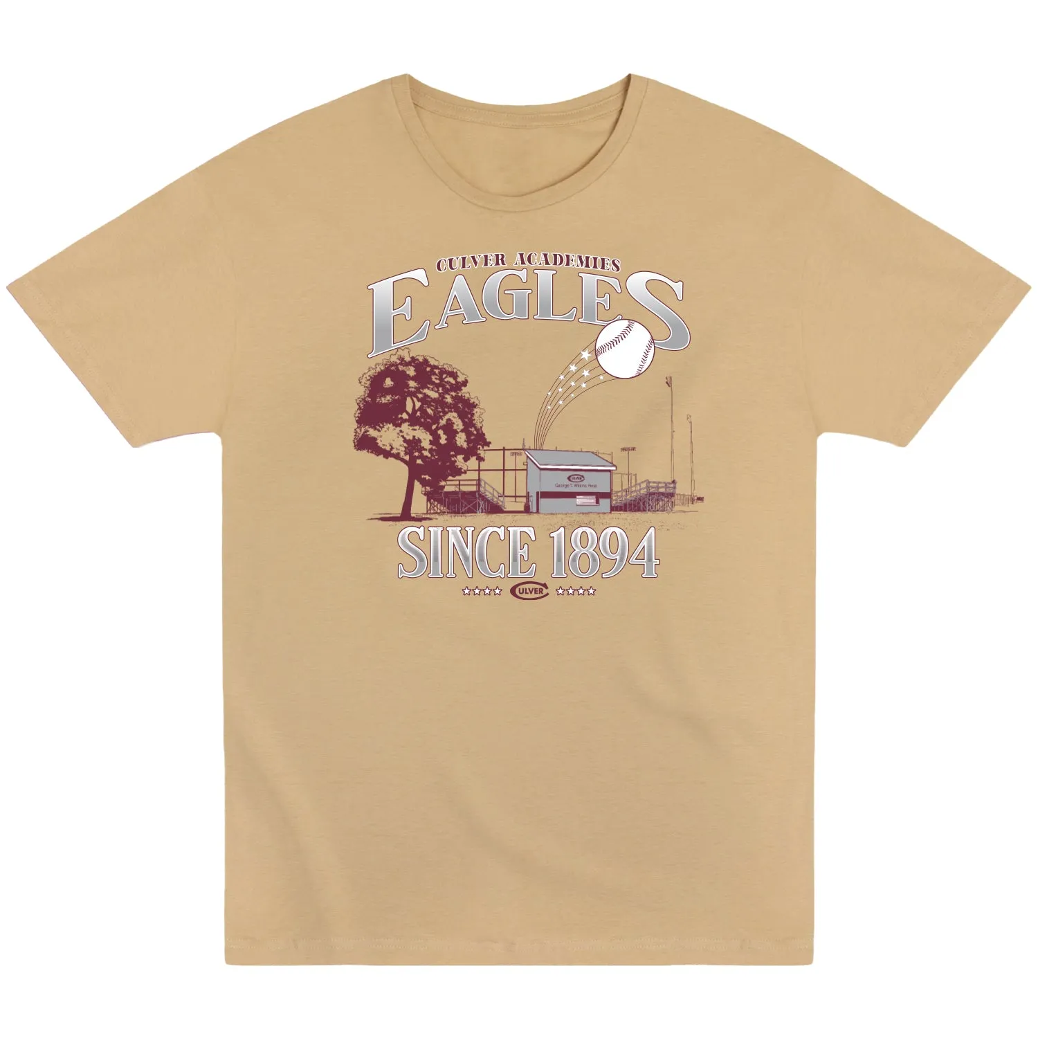 Essential Layer Wilkins Baseball Field Sports Fan Tee - Sand