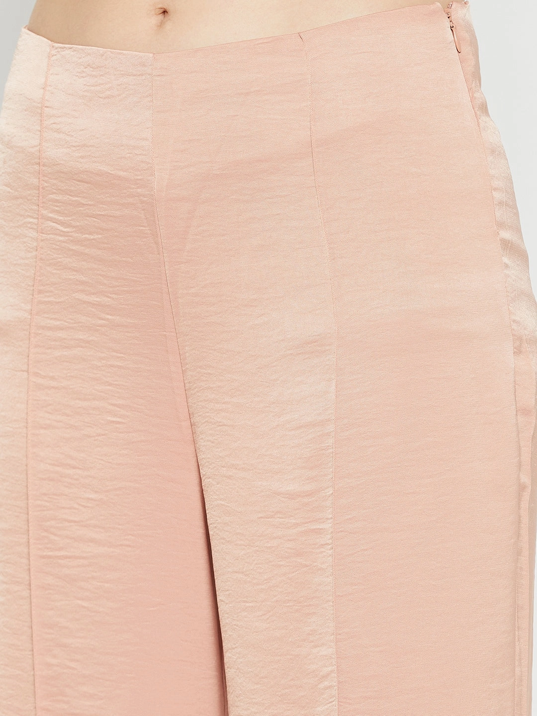 Madame Women Solid Camel Trouser Easy Fit Design Durable Construction