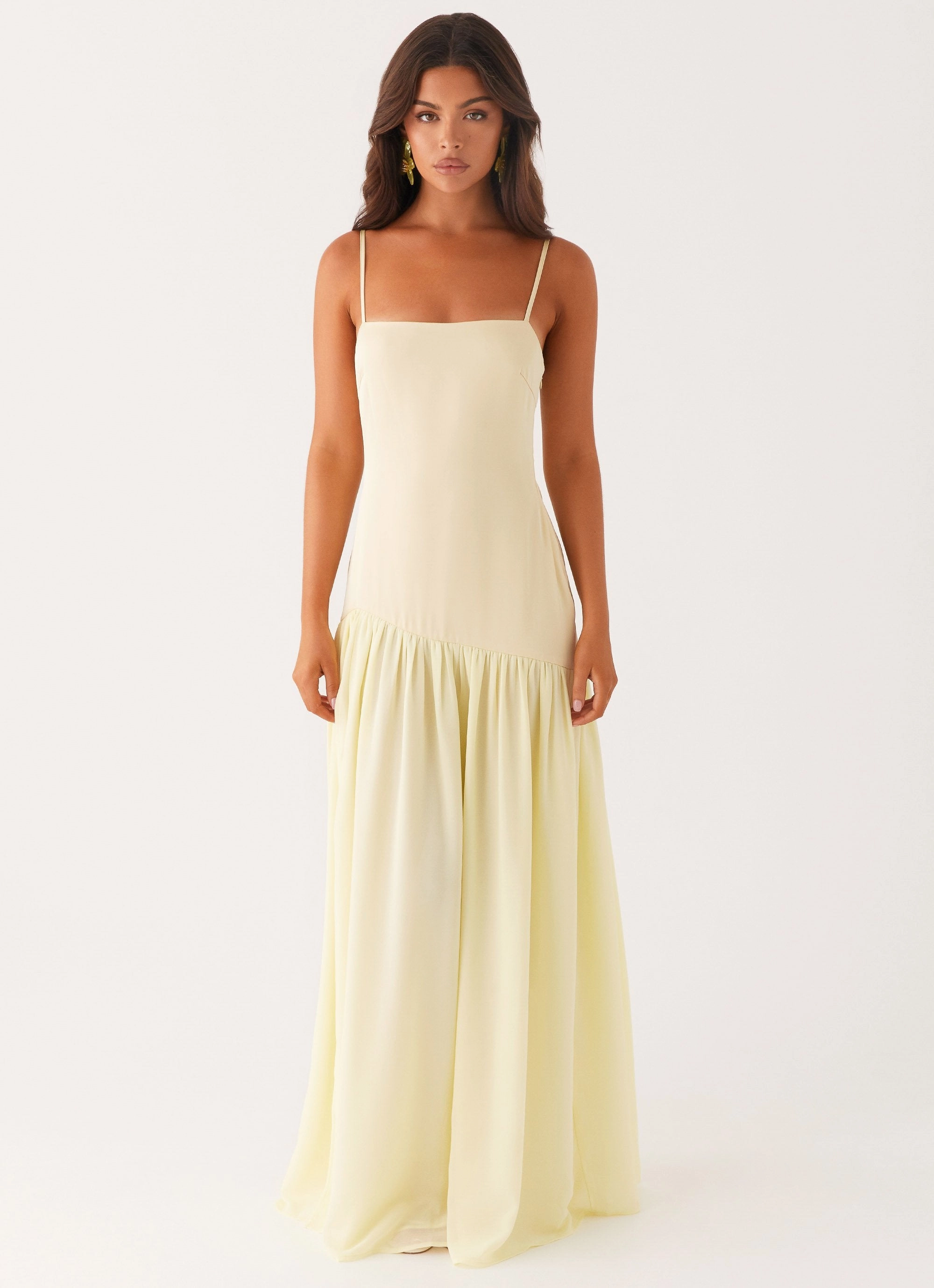 Asteria Maxi Dress - Yellow NonIrritatingLining