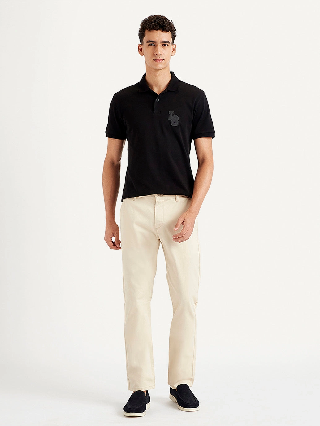 Movement Ready Men's Beige Slim Fit Chinos