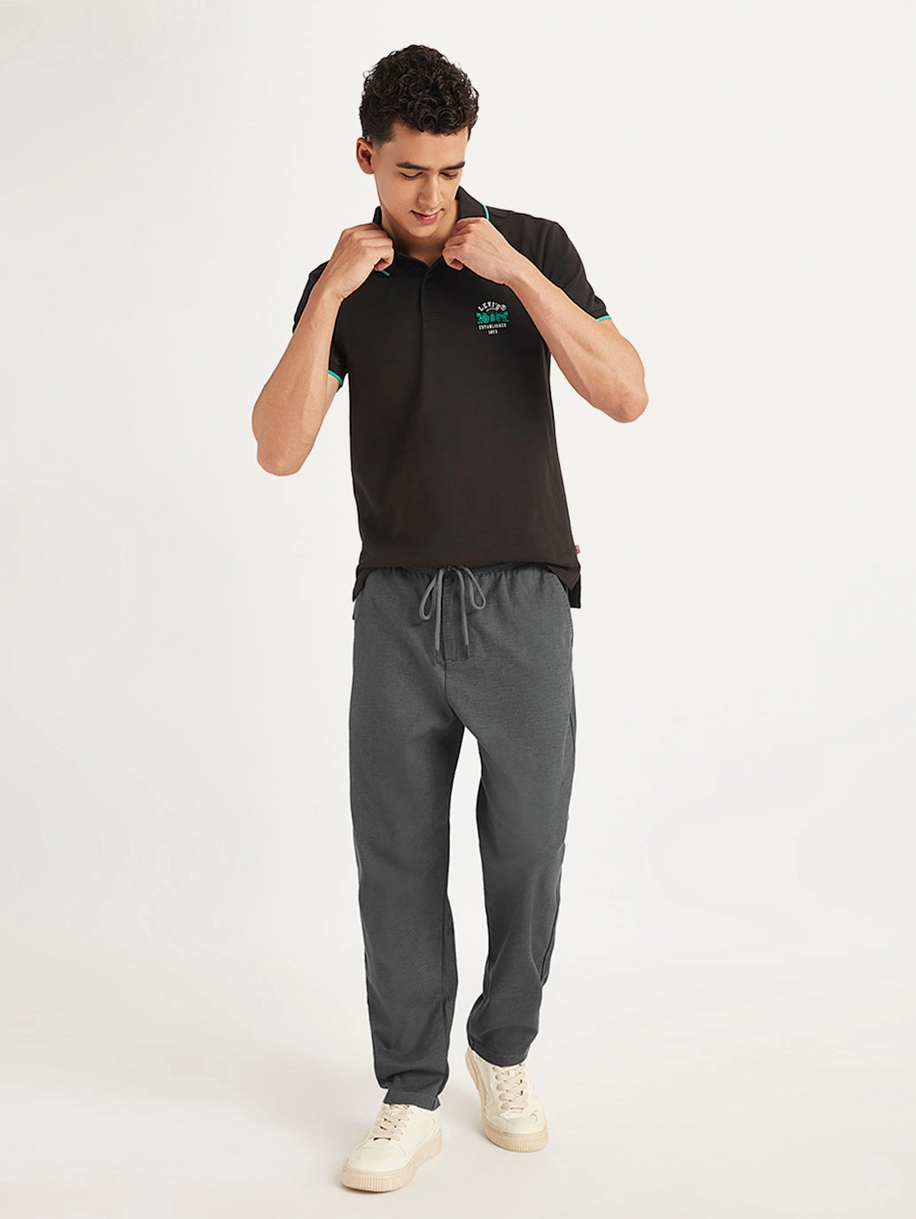 Comfy Essentials Wear Men's Charcoal Grey Regular Fit Joggers