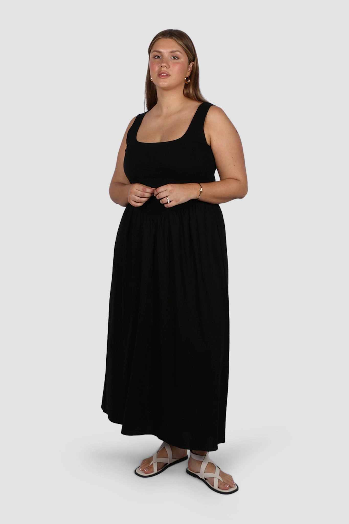 Halter neck MYRA DRESS BLACK