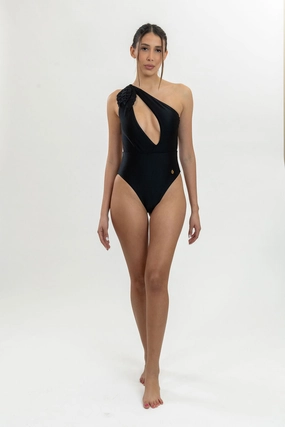 Swim Style Metallic-Shine Harper One Piece