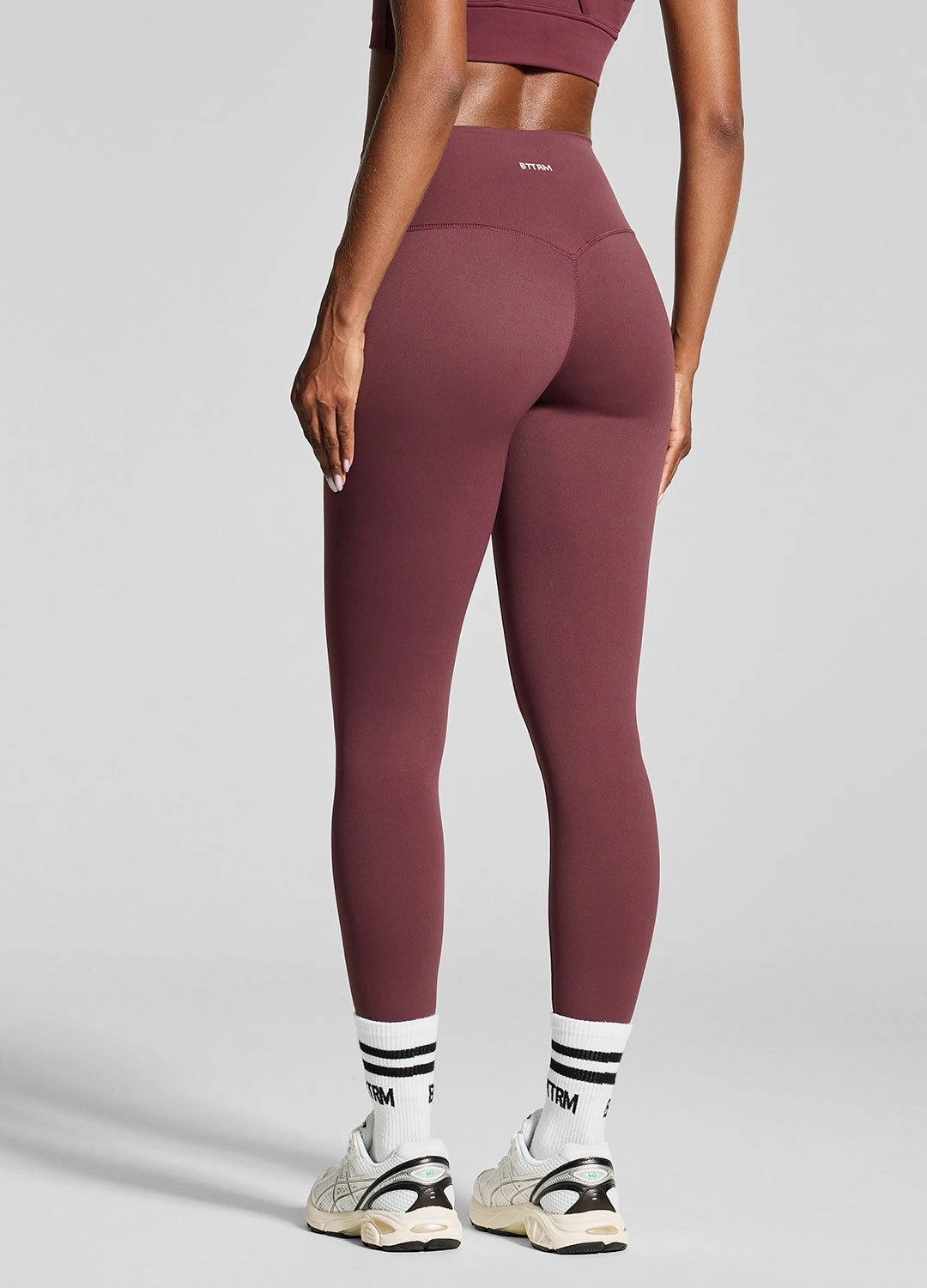 Burgundy ? Leggings Perfect Shape Wear Double Layered Fabric