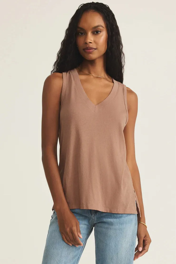 Cozy Style SkinFriendlyFibers Californian Tank | Iced Coffee, Riviera Blue, White, Black Fade Resistant Coating