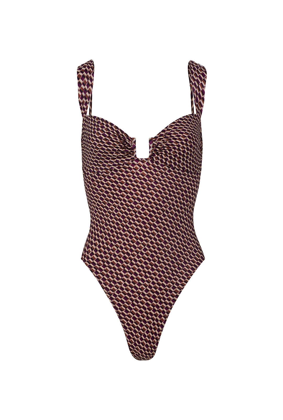 Cannes One Piece - Vintage Geo Allover Print