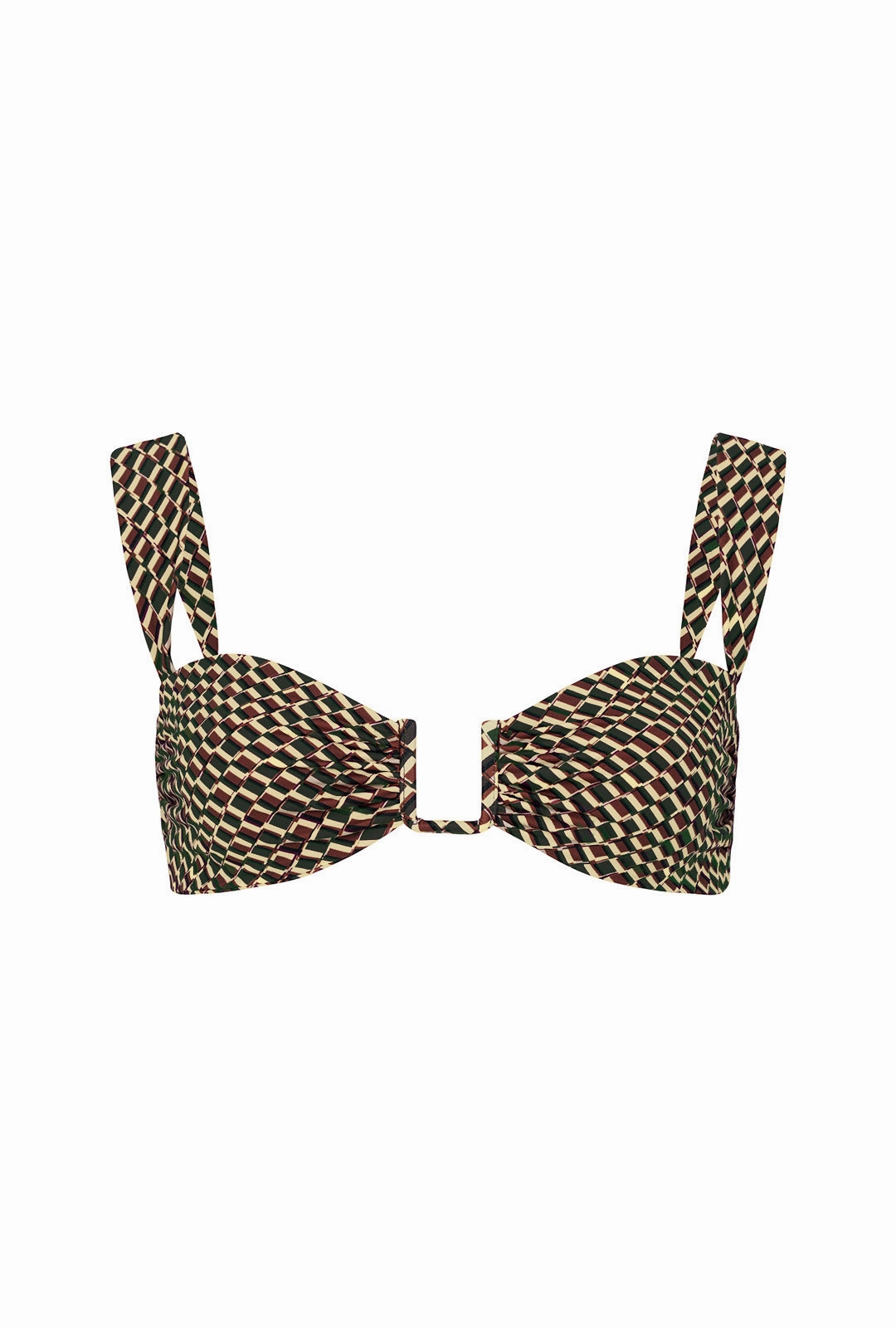 Anti Slip Grip Texture Beach Look Cannes Top - Ivy Geo Print