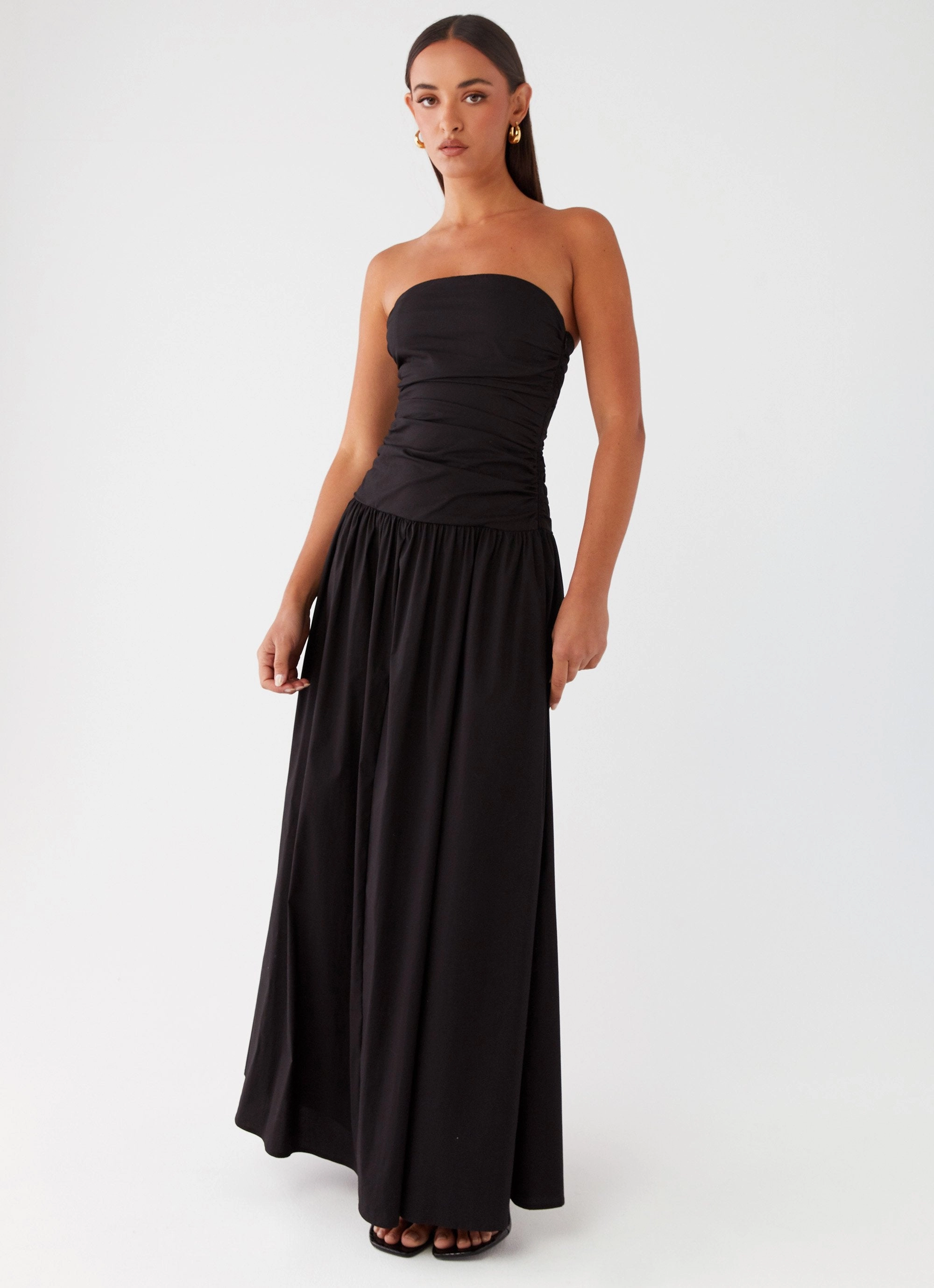 Carmel Maxi Dress - Black Versatile Layer