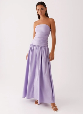 Capsule-Wardrobe Carmel Maxi Dress - Lavender
