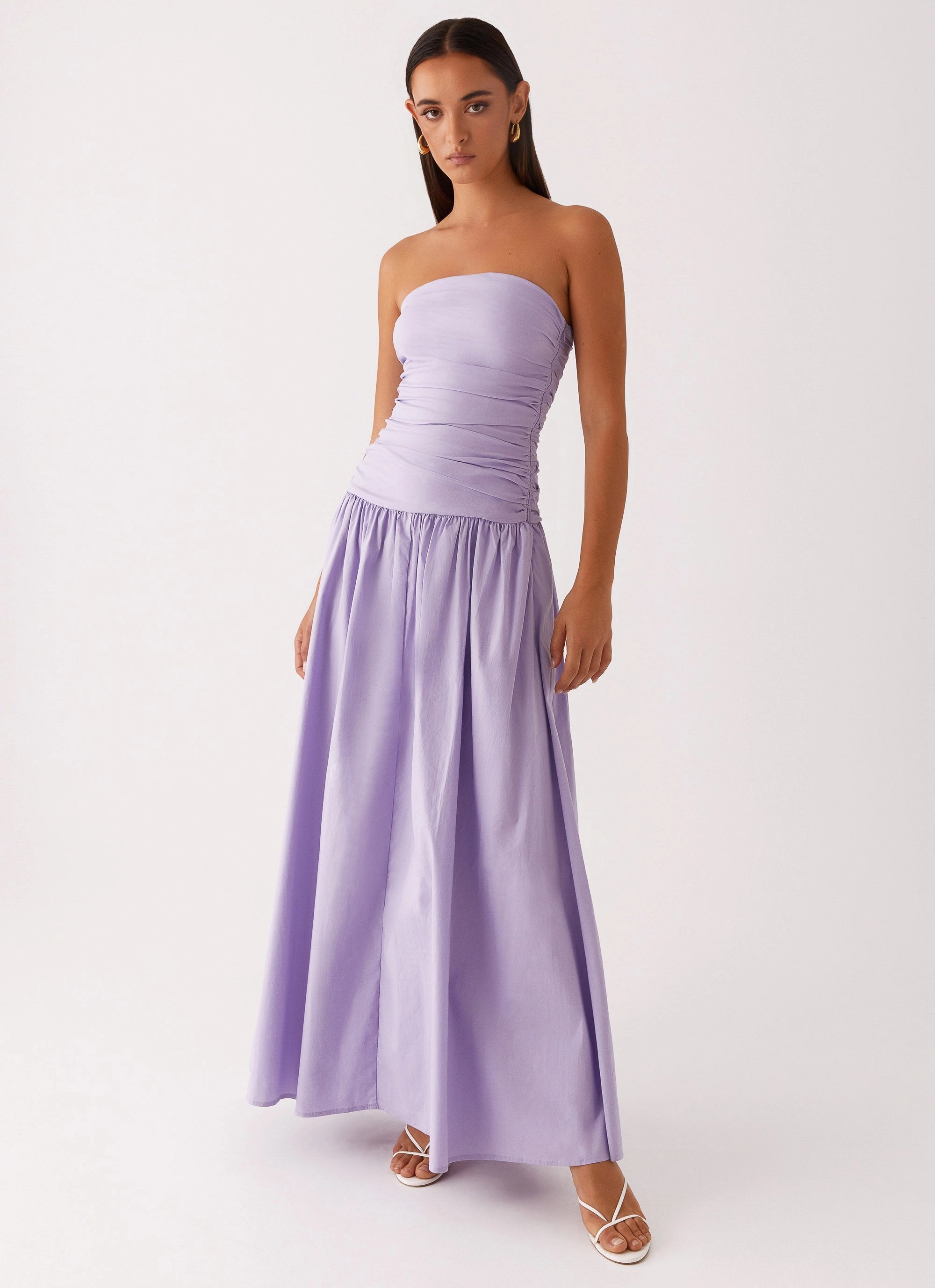 Capsule-Wardrobe Carmel Maxi Dress - Lavender