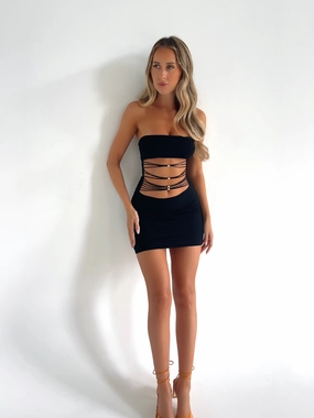 Easy Flow CARTER MINI DRESS BLACK