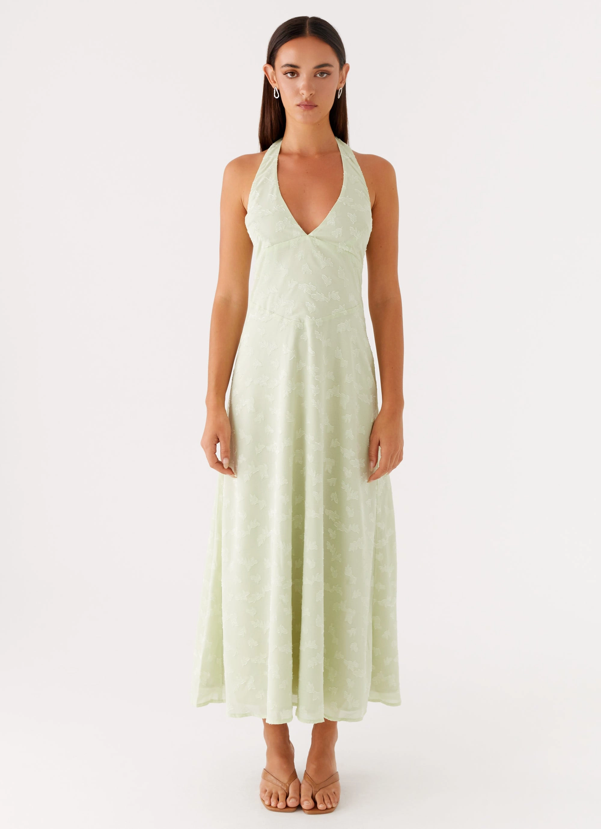 Flattering Comfort Wear Francesca Midi Dress - Sage
