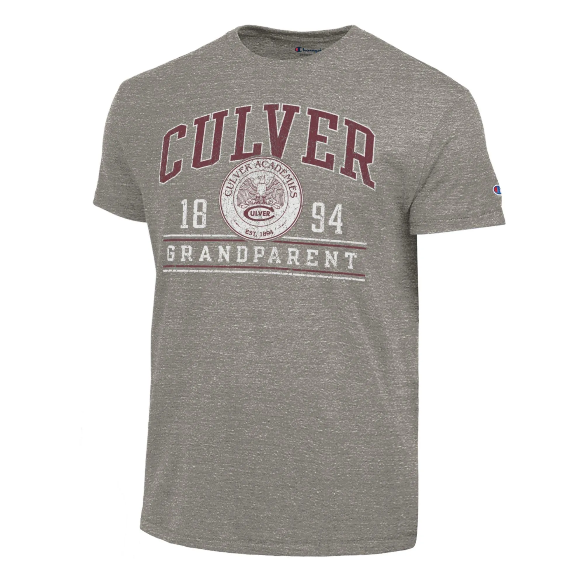Champion Culver Grandparent Tri-blend Tee - Gunsmoke Sport Flex Fit