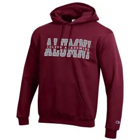 Champion Powerblend Alumni Hood - Maroon product family bonding