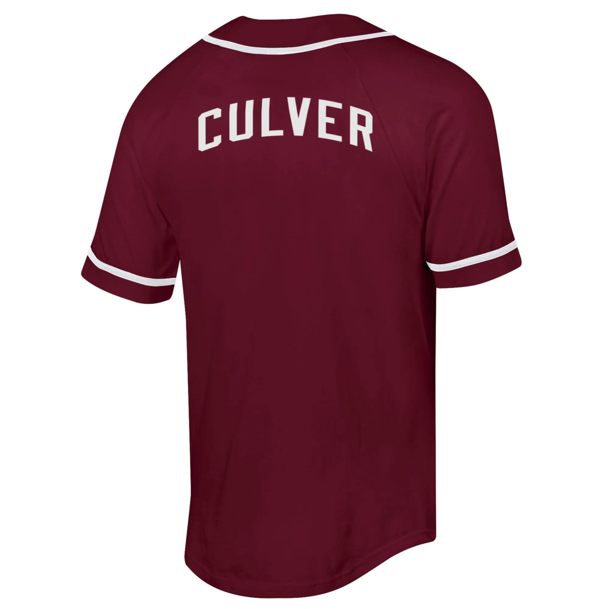 Fashionable Fit Perfect for Outdoors Champion Superfan Baseball Jersey Tee - Maroon / White