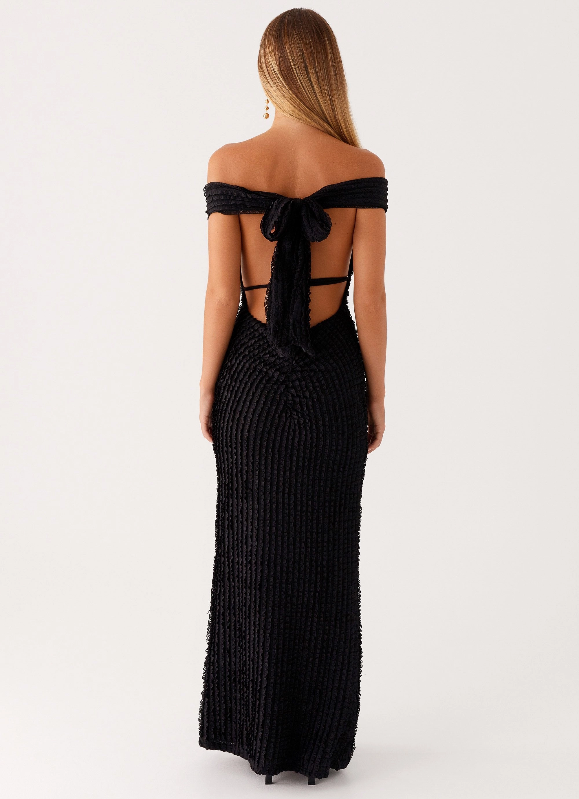 Chantelle Maxi Dress - Black Relaxed Finish Easy Going