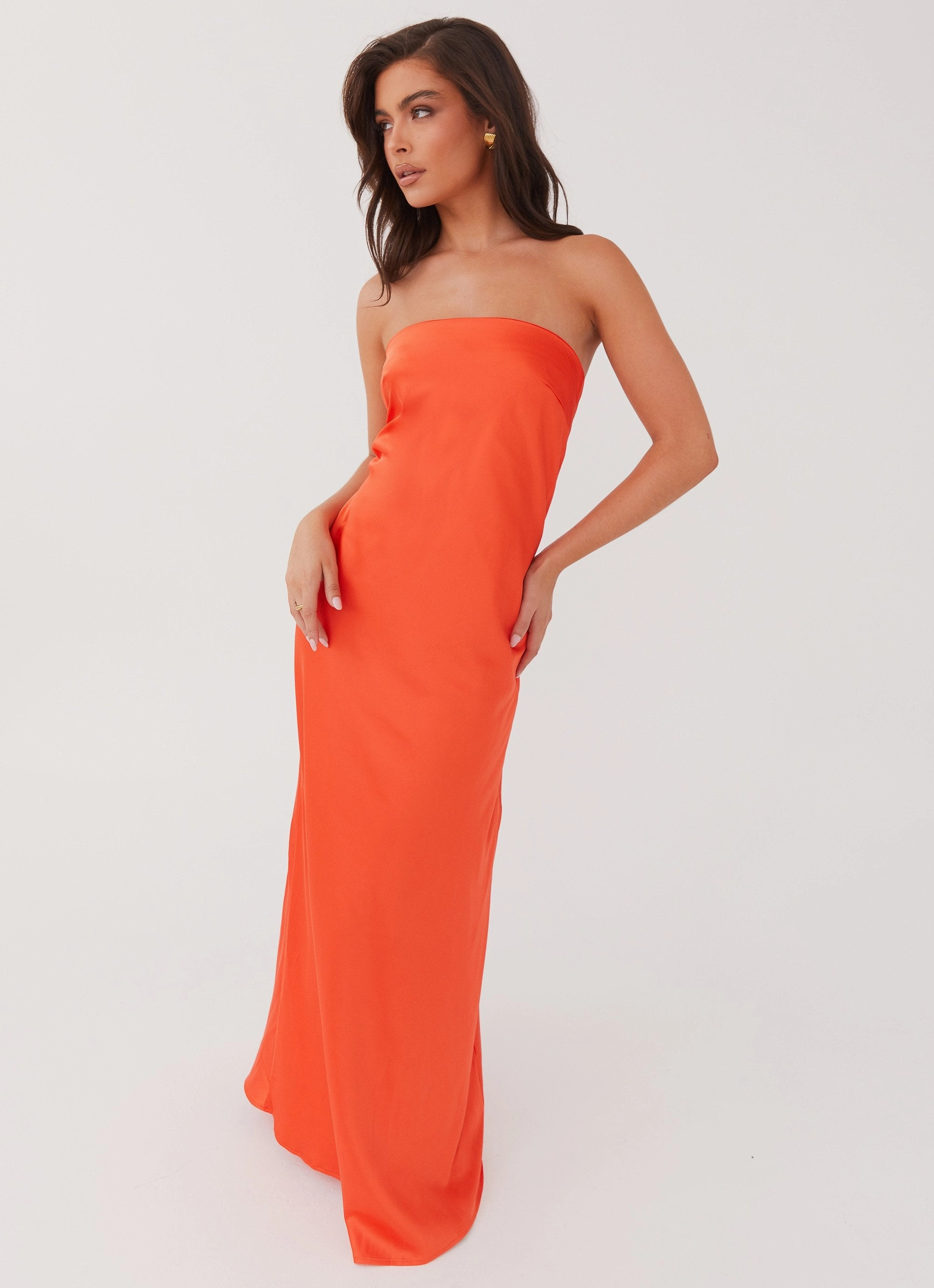 Chantelle Strapless Maxi Dress - Sunset Easy Wrap Perfect Look