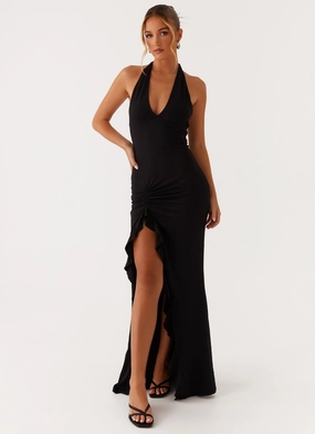 Charmed By You Maxi Dress - Black Sharp Style