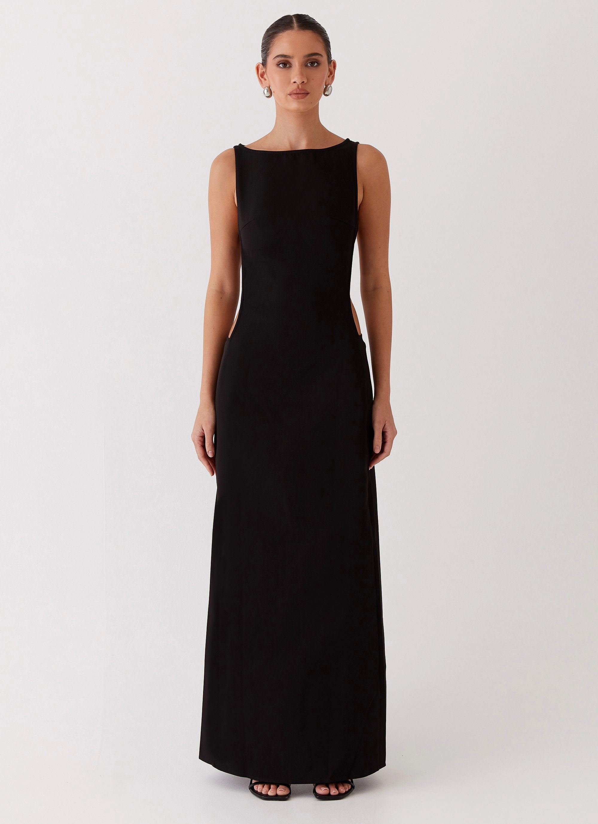 Moment Light Cherish You Buckle Maxi Dress - Shadow