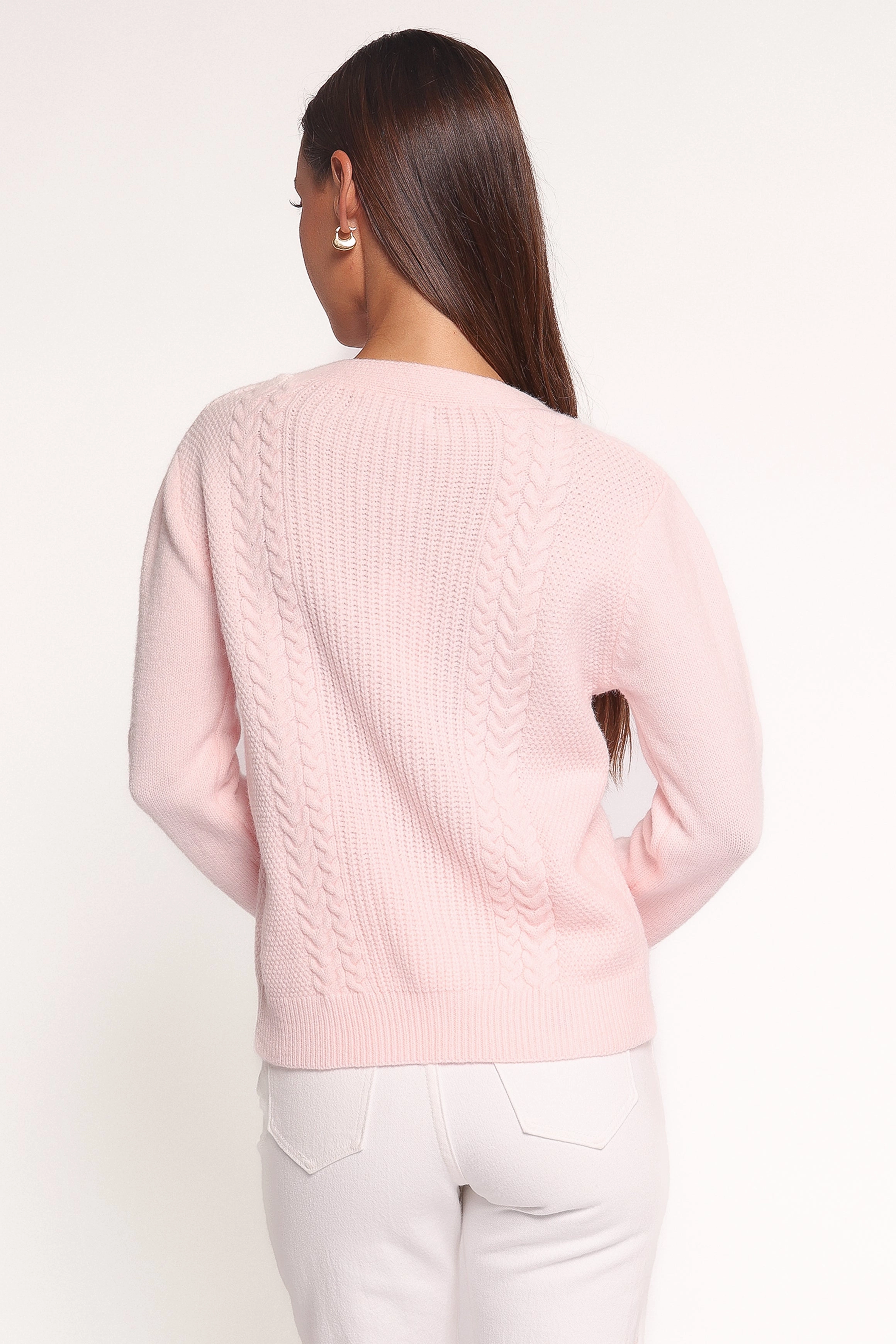 Zero Waste Production All Day Cherri Single Tie Cardigan - Pink