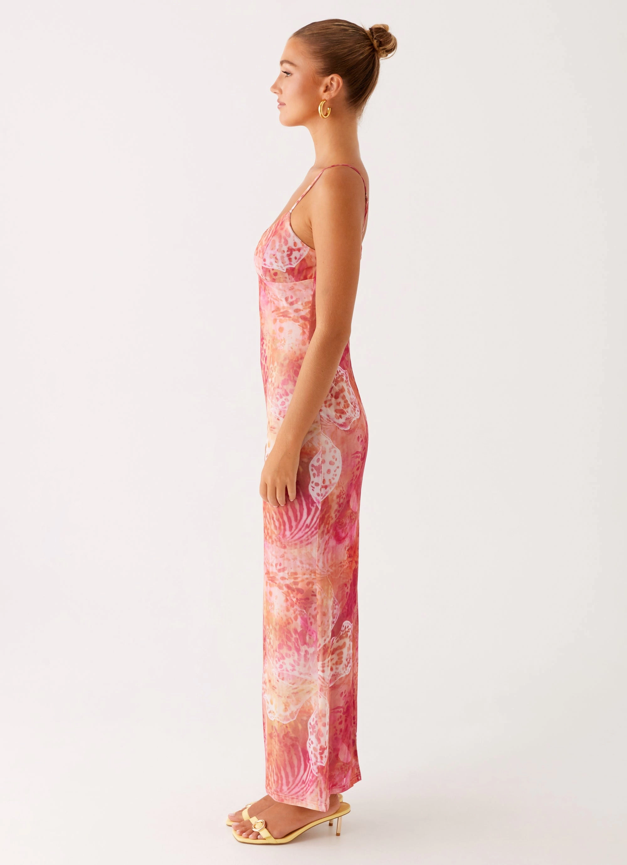 Glam Feel Work Ease Kasey Midi Dress - Flamingo Fling