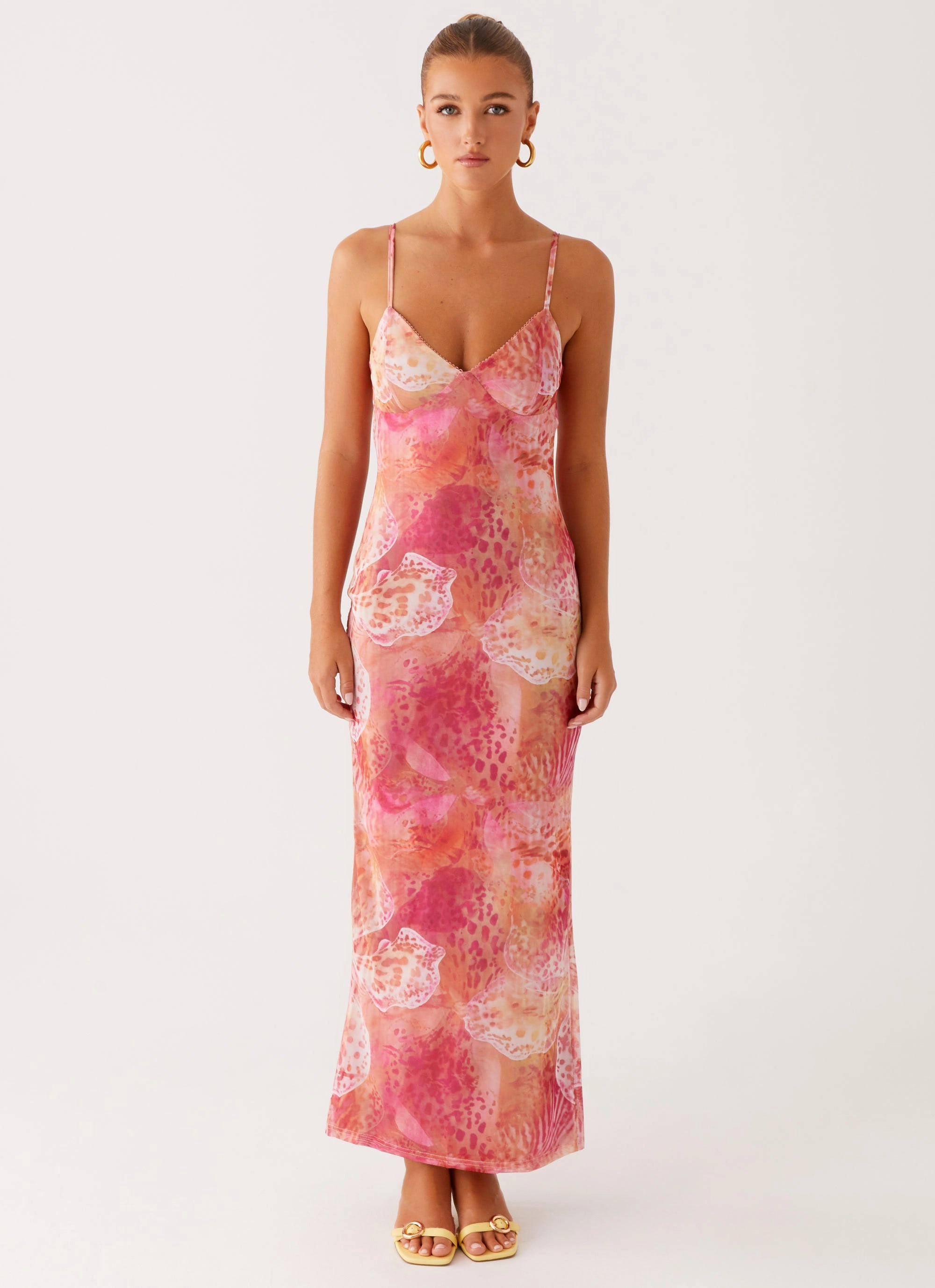 Kasey Midi Dress - Flamingo Fling Festival Mood