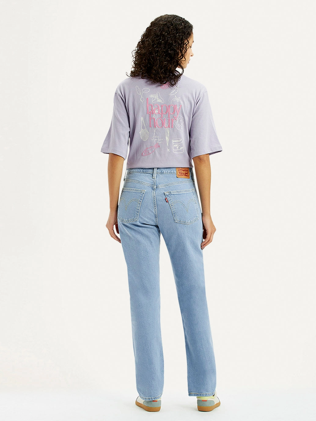 Women's 726 Light Blue Slim Flare Fit High Rise Jeans Tailored Comfort Street Routine