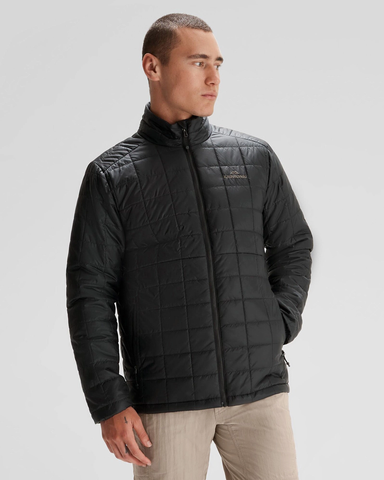 Heat Tech Fabric Compression Packability Men's Heli R Insulated Jacket - Black Stingray