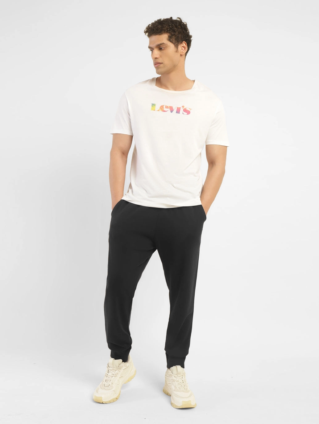 Men's Black Regular Fit Joggers Easy Wear